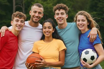 Gruppenbild 5 junge Menschen