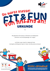Urkunde Fit und Fun